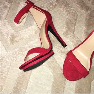 Red heels brand new never worn